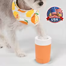 Portable Dog Paw Cleaner Cup with Soft Silicone Bristles