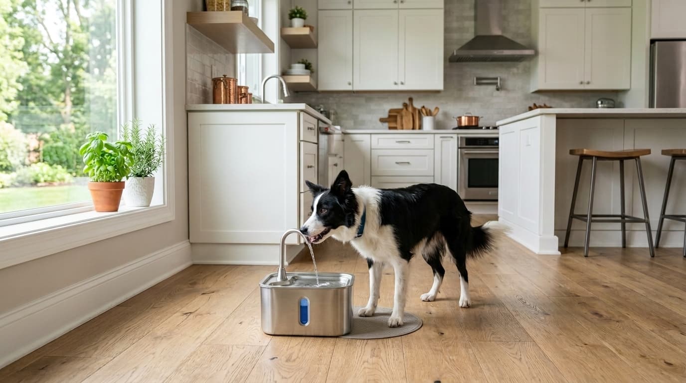 Stainless Steel Pet Water Fountain - Filtered & Ultra-Quiet - view 5