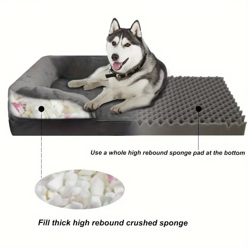 Orthopedic Memory Foam Dog Bed - Washable Cover - view 5