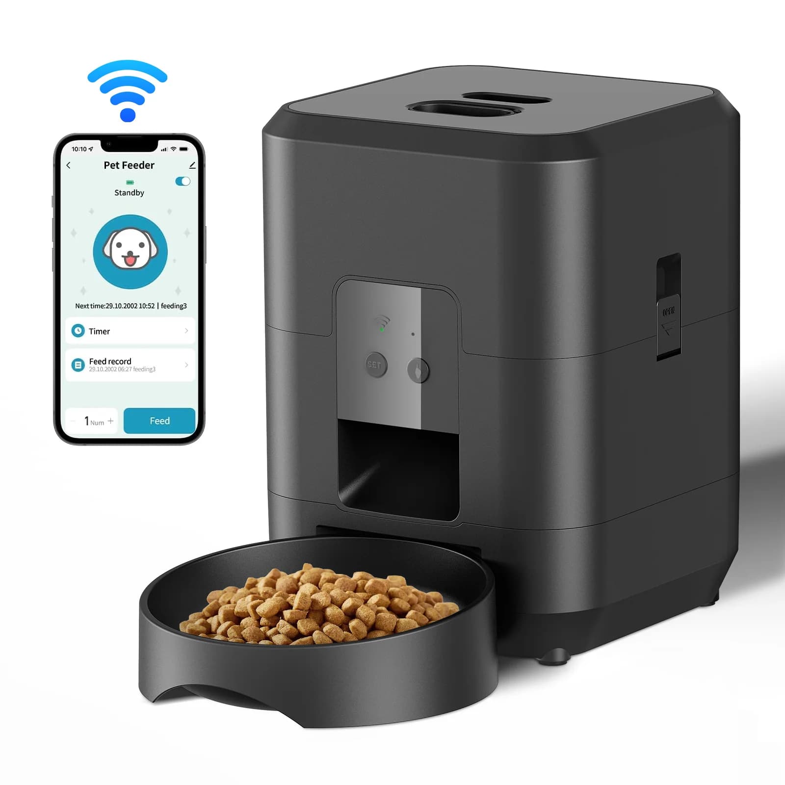 Smart Automatic Pet Feeder - Timed & Programmable